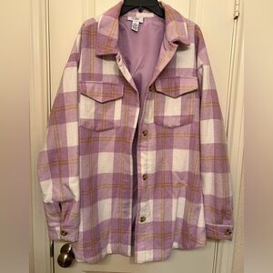 Purple Plaid Jacket